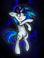 Size: 1500x2000 | Tagged: safe, artist:sketchy-pone, dj pon-3, vinyl scratch, pony, unicorn, g4, female, grunge, solo