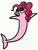 Size: 438x574 | Tagged: safe, artist:inavdershadowpony, artist:invdrshadowpony, pinkie pie, dolphin, g4, dolphified, female, solo, species swap