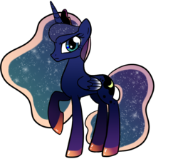 Size: 900x804 | Tagged: safe, artist:zombiecollie, princess luna, ask lusty luna, g4, female, lusty luna, raised hoof, simple background, solo