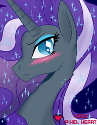 Size: 2975x3850 | Tagged: safe, artist:ladypixelheart, nightmare rarity, g4, spoiler:comic, blushing