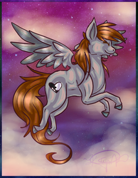 Size: 875x1125 | Tagged: safe, artist:kkskippy, oc, oc only, pegasus, pony, night