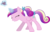 Size: 5002x3236 | Tagged: dead source, safe, artist:montanaferrin, princess cadance, pony, a canterlot wedding, g4, female, filly, filly cadance, heart, lip bite, magic, ponytail, simple background, solo, teen princess cadance, transparent background, vector, young, younger