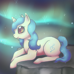 Size: 1000x1000 | Tagged: safe, artist:skietheeevee, oc, oc only, aurora borealis