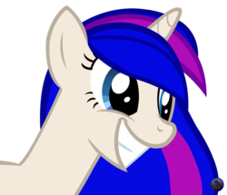 Size: 1158x994 | Tagged: safe, artist:mlpblueray, oc, oc only, pony, unicorn, blueray, smiling