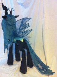 Size: 1280x1714 | Tagged: safe, artist:makeitsew, queen chrysalis, g4, irl, photo, plushie