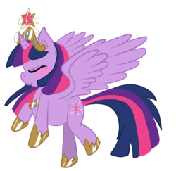 Size: 742x720 | Tagged: safe, artist:sammi-bishie, twilight sparkle, alicorn, pony, g4, big crown thingy, blushing, female, mare, simple background, solo, transparent background, twilight sparkle (alicorn)