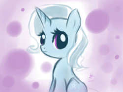 Size: 1024x768 | Tagged: safe, artist:bae-mon, trixie, pony, unicorn, g4, female, mare, smiling, solo