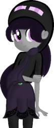 Size: 216x504 | Tagged: safe, artist:laser-pancakes, oc, oc only, oc:endie, enderman, equestria girls, g4, equestria girls-ified, minecraft, solo