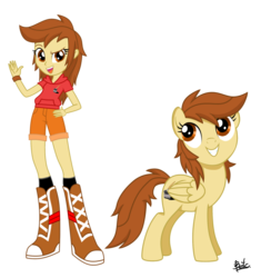 Size: 1024x1089 | Tagged: safe, artist:benkomilk, oc, oc only, pegasus, pony, equestria girls, g4, boots, clothes, equestria girls-ified, high heel boots, hoodie, humanized, legs, rainbow dash's boots, shirt, shoes, shorts, socks