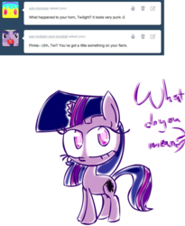 Size: 500x611 | Tagged: safe, artist:mushroomcookiebear, twilight sparkle, g4, female, solo, tumblr