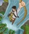 Size: 548x640 | Tagged: safe, artist:smehoon, daring do, human, g4, crossover, nathan drake, rope, uncharted, vertigo, waterfall