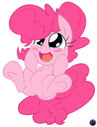 Size: 4043x5300 | Tagged: safe, artist:leadhooves, artist:mlpblueray, pinkie pie, earth pony, pony, g4, absurd resolution, drool, female, simple background, solo, transparent background, vector