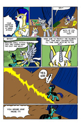 Size: 3296x4952 | Tagged: safe, princess celestia, oc, g4, comic, thunderbolt