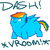 Size: 500x500 | Tagged: safe, artist:fillialcacophony, rainbow dash, fluffy pony, g4, female, fluffydash, solo