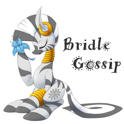 Size: 800x800 | Tagged: safe, artist:30clock, zecora, zebra, bridle gossip, g4, female, flower, poison joke, simple background, solo