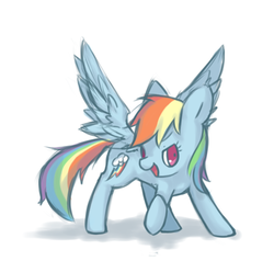 Size: 600x570 | Tagged: safe, artist:wolfwings, rainbow dash, g4, female, pixiv, solo