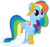 Size: 4487x4231 | Tagged: safe, artist:kirotalon, rainbow dash, pegasus, pony, g4, my little pony: friendship is magic, the best night ever, absurd resolution, clothes, dress, female, gala dress, simple background, solo, transparent background, vector