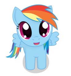 Size: 1166x1252 | Tagged: safe, artist:negasun, rainbow dash, g4, female, filly, filly rainbow dash, simple background, solo, transparent background, vector