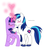 Size: 922x1040 | Tagged: safe, artist:eeveepikachuchan, shining armor, twilight sparkle, g4, blushing, female, heart, incest, infidelity, magic, male, mama twilight, pregnant, ship:shiningsparkle, shipping, straight