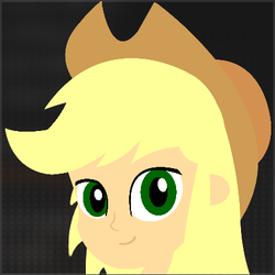 Size: 420x420 | Tagged: safe, artist:machinaezero, applejack, human, g4, call of duty, call of duty: black ops 2, emblem, emblem editor, female, humanized, solo