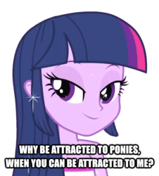 Size: 678x750 | Tagged: safe, edit, edited edit, edited screencap, screencap, twilight sparkle, equestria girls, g4, my little pony equestria girls, background removed, bedroom eyes, bronybait, fall formal outfits, female, image macro, simple background, solo, transparent background