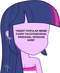 Size: 578x702 | Tagged: safe, twilight sparkle, equestria girls, g4, face, female, meta, solo, text