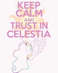Size: 3603x4500 | Tagged: safe, artist:thegoldfox21, princess celestia, g4, female, keep calm and carry on, poster, solo