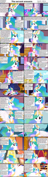 Size: 1282x4732 | Tagged: safe, princess celestia, comic:celestia's servant interview, g4, caption, comic, interview