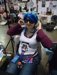 Size: 960x1280 | Tagged: safe, dj pon-3, vinyl scratch, human, g4, cosplay, irl, irl human, photo