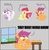 Size: 881x907 | Tagged: safe, artist:jaxstern256, apple bloom, lyra heartstrings, scootaloo, sweetie belle, g4, cutie mark crusaders, fingers, hand, secret, spying, that pony sure does love hands, wat, why, window