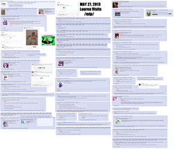 Size: 4168x3584 | Tagged: safe, mandopony, oc, /mlp/, 4chan, 4chan screencap, artifact, brony history, go to bed, implied sethisto, lauren faust, lauren-faust-visiting-4chan-gate, megasweet, moot, ponytoast, purple tinker, sethisto, spinach, the zam