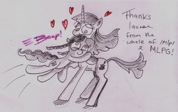 Size: 2233x1410 | Tagged: artist needed, safe, oc, oc only, oc:fausticorn, oc:marker pony, heart