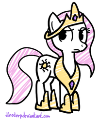 Size: 362x443 | Tagged: safe, artist:dinoderp, princess celestia, earth pony, pony, g4, 30 minute art challenge, earth pony celestia, female, filly, mare, pink-mane celestia, race swap, simple background, solo, white background, younger