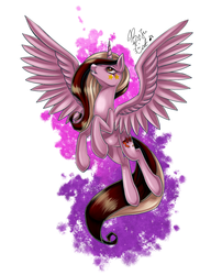 Size: 1000x1300 | Tagged: safe, artist:bunina, oc, oc only, alicorn, pony, alicorn oc, solo