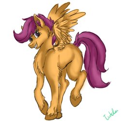 Size: 1149x1146 | Tagged: safe, artist:turtlesquirt76, scootaloo, g4, female, solo