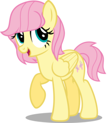 Size: 4143x4551 | Tagged: dead source, safe, artist:austiniousi, fluttershy, g4, absurd resolution, alternate hairstyle, female, short hair, short mane, simple background, solo, transparent background, vector