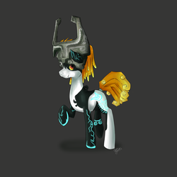 Size: 5800x5800 | Tagged: safe, artist:jigsaw91, pony, absurd resolution, midna, ponified, solo, the legend of zelda