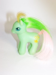 Size: 768x1024 | Tagged: safe, photographer:kisscurl, drifter, earth pony, pony, g2, baby, baby pony, irl, photo, solo, toy