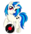 Size: 700x772 | Tagged: safe, artist:buckingawesomeart, dj pon-3, vinyl scratch, pony, unicorn, g4, female, record, solo