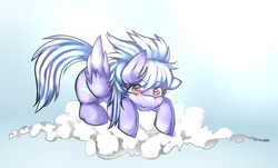 Size: 1024x619 | Tagged: safe, artist:mixipony, cloudchaser, g4, cloud, female, solo