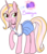 Size: 331x386 | Tagged: safe, artist:lulubell, oc, oc only, oc:bubblegum, pony, unicorn, clothes, simple background, solo, transparent background