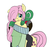 Size: 2640x2484 | Tagged: safe, artist:nasse, fluttershy, oc, oc:anon, centaur, human, ponytaur, anthro, taur, g4, anthro centaur, centaurshy, clothes, colored, female, floppy ears, male, off shoulder, pegataur, riding, sweater, sweatershy