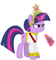 Size: 9553x10161 | Tagged: safe, artist:ulyssesgrant, twilight sparkle, g4, absurd resolution, big crown thingy, binoculars, clothes, elements of harmony, female, magic, simple background, solo, telekinesis, transparent background, vector