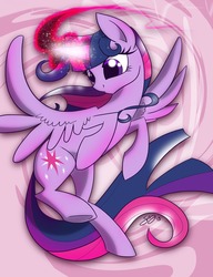 Size: 1154x1500 | Tagged: dead source, safe, artist:probablyfakeblonde, twilight sparkle, alicorn, pony, g4, female, magic, mare, solo, twilight sparkle (alicorn)