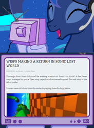 Size: 507x693 | Tagged: safe, princess luna, gamer luna, g4, exploitable meme, sonic lost world, sonic the hedgehog (series), tv meme, wii u