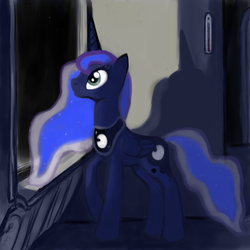 Size: 1357x1357 | Tagged: safe, artist:bastardo-kun, princess luna, g4, female, solo