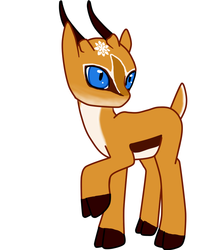 Size: 838x954 | Tagged: safe, artist:roboponylove, oc, oc only, antelope, gazelle, pony, female, mare, non-pony oc, rp, solo