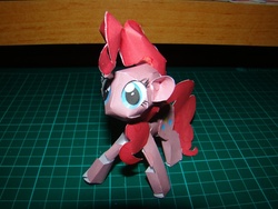 Size: 1024x768 | Tagged: safe, pinkie pie, g4, magic duel, no mouth, no nose, papercraft