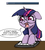 Size: 755x848 | Tagged: safe, artist:dankodeadzone, twilight sparkle, pony, g4, askcommusyotwi, asklunaandvenom, dialogue, female, glasses, japanese, mare, open mouth, simple background, solo, speech bubble, tumblr, white background