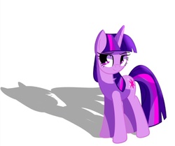 Size: 567x474 | Tagged: safe, artist:derpiliciouspony, twilight sparkle, pony, unicorn, g4, female, shadow, solo, unicorn twilight